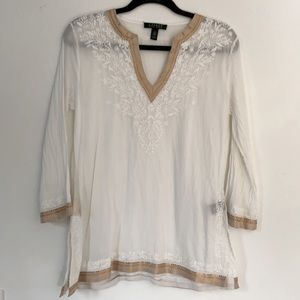 Ralph Lauren White Tunic SMALL